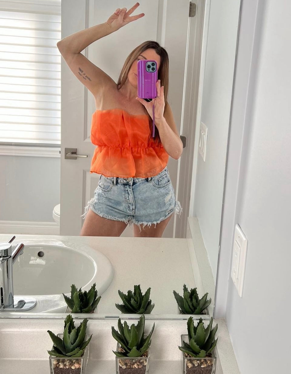 Tara Tulle Top