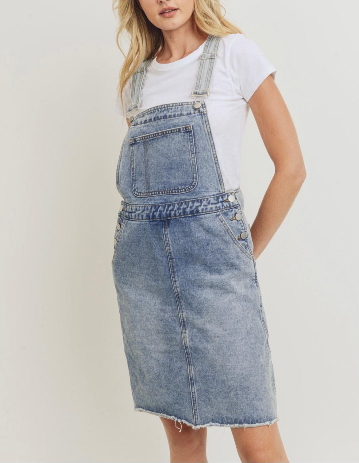 Melody Denim Overall Dress